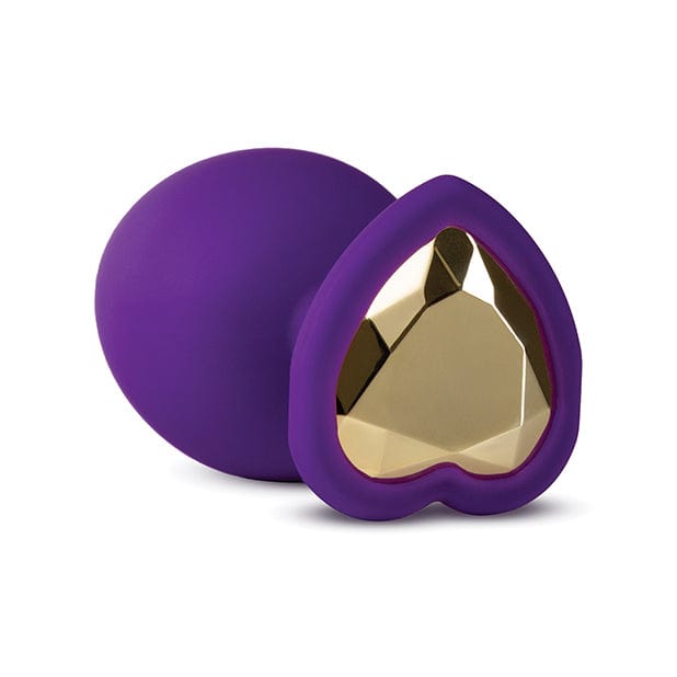Blush Novelties - Temptasia Bling Anal Plug with Gem Small (Purple) - Anal Plug (Non Vibration) Durio.sg