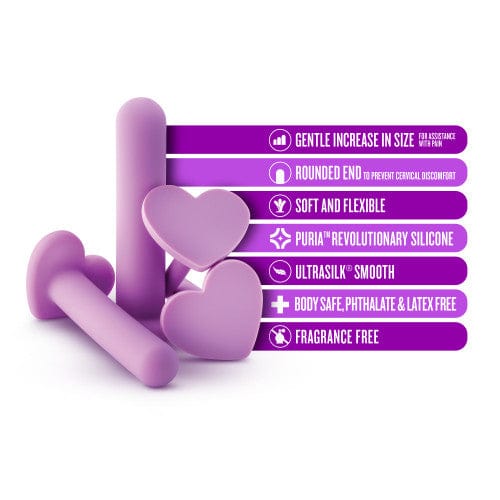 Blush Novelties - Wellness 4 Piece Vaginal Dilator Kit (Purple) - Non Realistic Dildo w/o suction cup (Non Vibration) Durio.sg