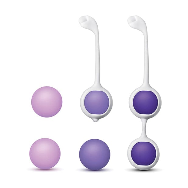 Blush Novelties - Wellness Progressive Kegel Training Kit (Purple) - Kegel Balls (Non Vibration) Durio.sg