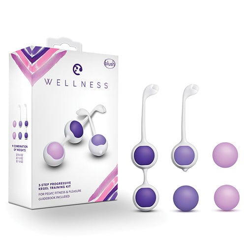 Blush Novelties - Wellness Progressive Kegel Training Kit (Purple) - Kegel Balls (Non Vibration) Durio.sg