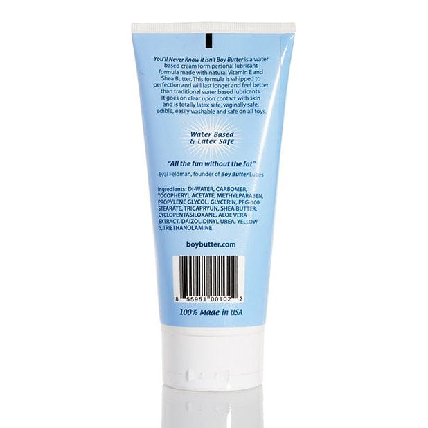 Boy Butter - H2O Water Based Cream Lube Tube 6oz - Lube (Water Based) Durio.sg