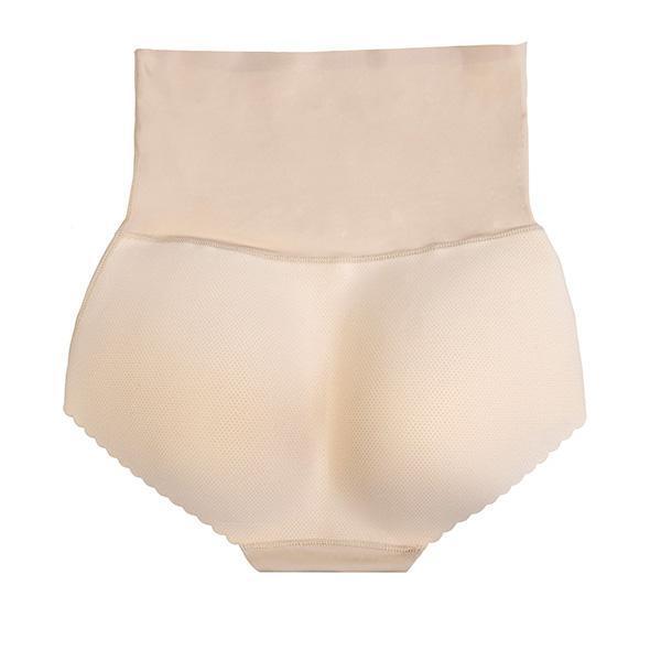 Bye Bra - Comfortable Curvy Padded High Waist Panties M (Beige) - Panties Durio.sg