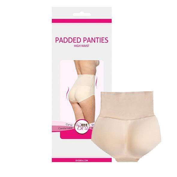 Bye Bra - Comfortable Curvy Padded High Waist Panties S (Beige) - Panties Durio.sg