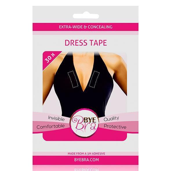 Bye Bra - Extra wide and Concealing Dress Tape 30Pcs (Clear) - Costumes Durio.sg