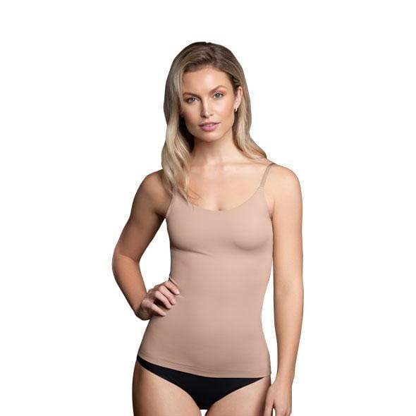 Bye Bra - Invisible Singlet L (Beige) - Shapewear Durio.sg