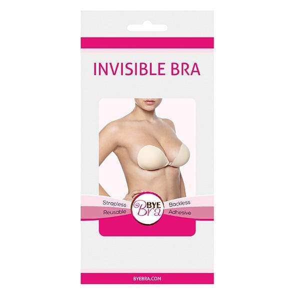 Bye Bra - Invisible Strapless Reusable Bra Cup B (Beige) - Adhesive Bras Durio.sg
