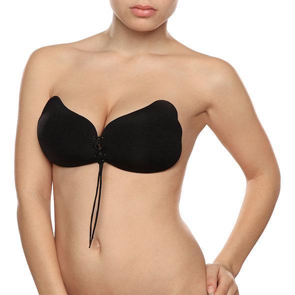 Bye Bra - Lace and Push Up Lace-It Bra Cup C (Black) - Costumes Durio.sg