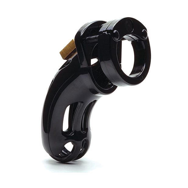 CBX - The Curve 3 3/4" Curved Cock Cage and Lock Chastity Set (Black) - Plastic Cock Cage (Non Vibration) Durio.sg