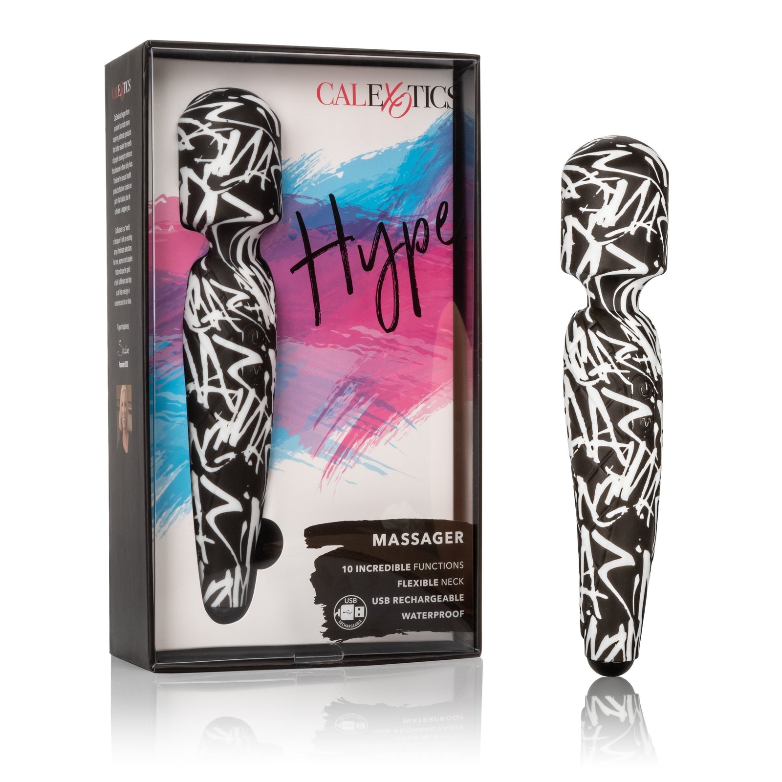 Calexotics - Hype Rechargeable Wand Massager (Multicolor) - Wand Massagers (Vibration) Rechargeable Durio.sg