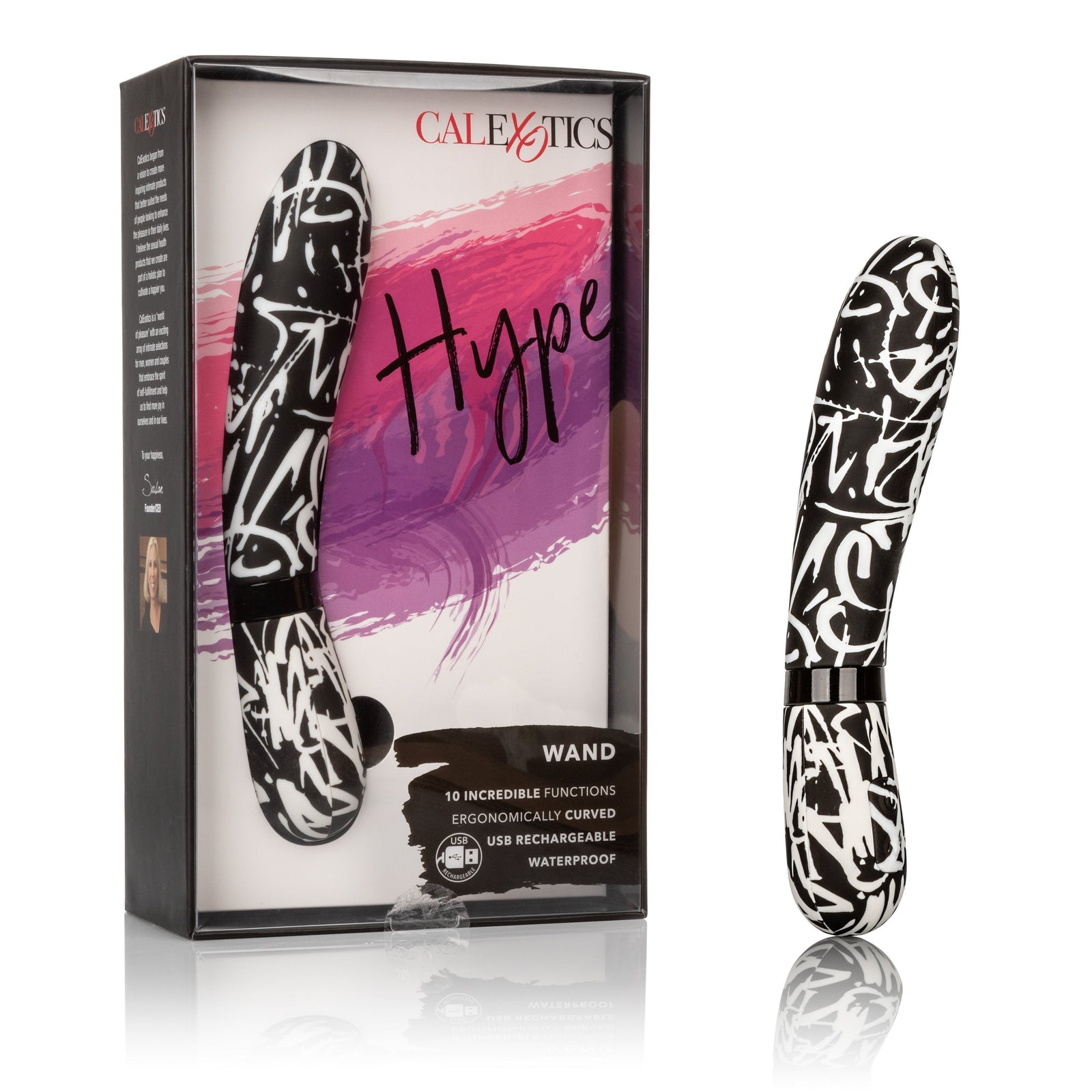 Calexotics - Hype Wand G Spot Vibrator (Multicolor) - G Spot Dildo (Vibration) Rechargeable Durio.sg