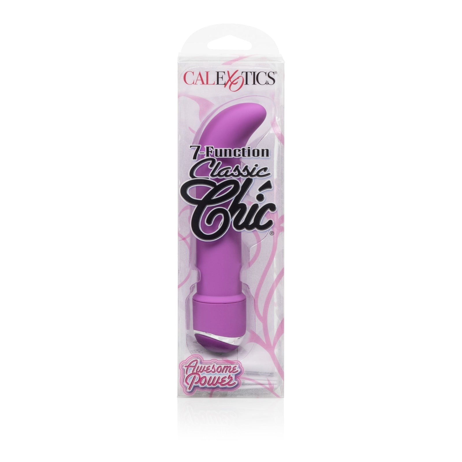 California Exotics - 7 Function Classic Chic Mini G Spot Vibrator (Purple) - G Spot Dildo (Vibration) Non Rechargeable Durio.sg
