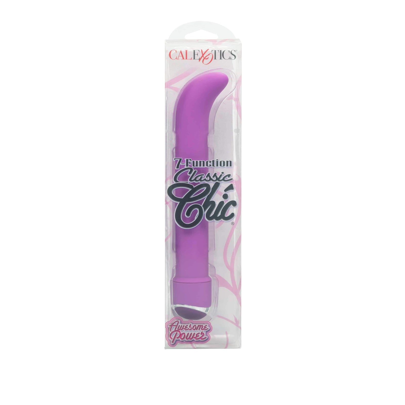 California Exotics - 7 Function Classic Chic Standard G Spot Vibrator (Purple) - G Spot Dildo (Vibration) Non Rechargeable Durio.sg