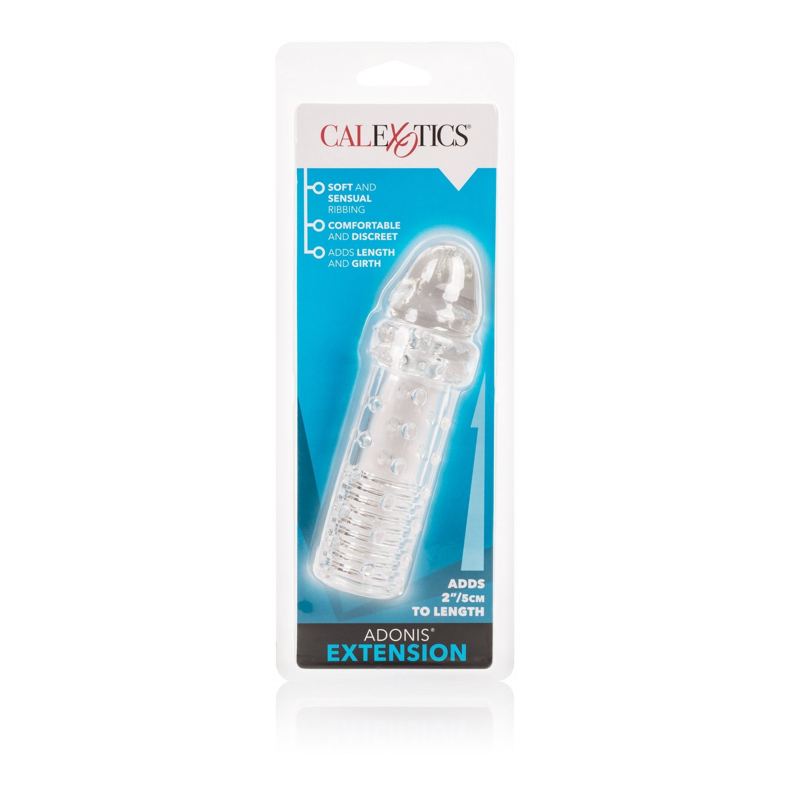 California Exotics - Adonis Penis Extension 2" (Clear) - Cock Sleeves (Non Vibration) Durio.sg