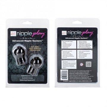 California Exotics - Advanced Nipple Suckers (Black) - Nipple Pumps (Non Vibration) Durio.sg
