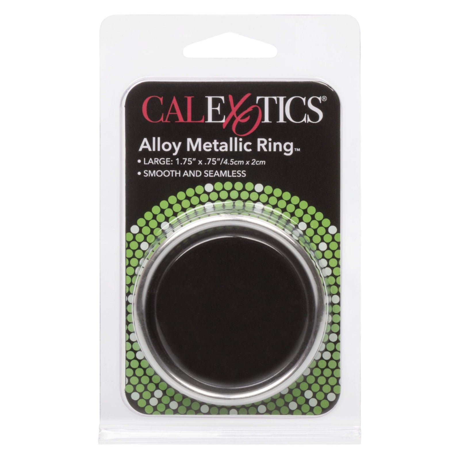 California Exotics - Alloy Metallic Cock Ring Large (Silver) - Metal Cock Ring (Non Vibration) Durio.sg