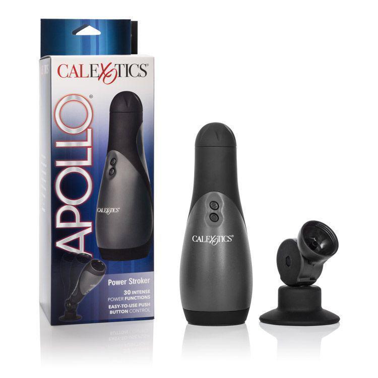 California Exotics - Apollo Power Stroker (Black) - Masturbator (Hands Free) Non Rechargeable Durio.sg