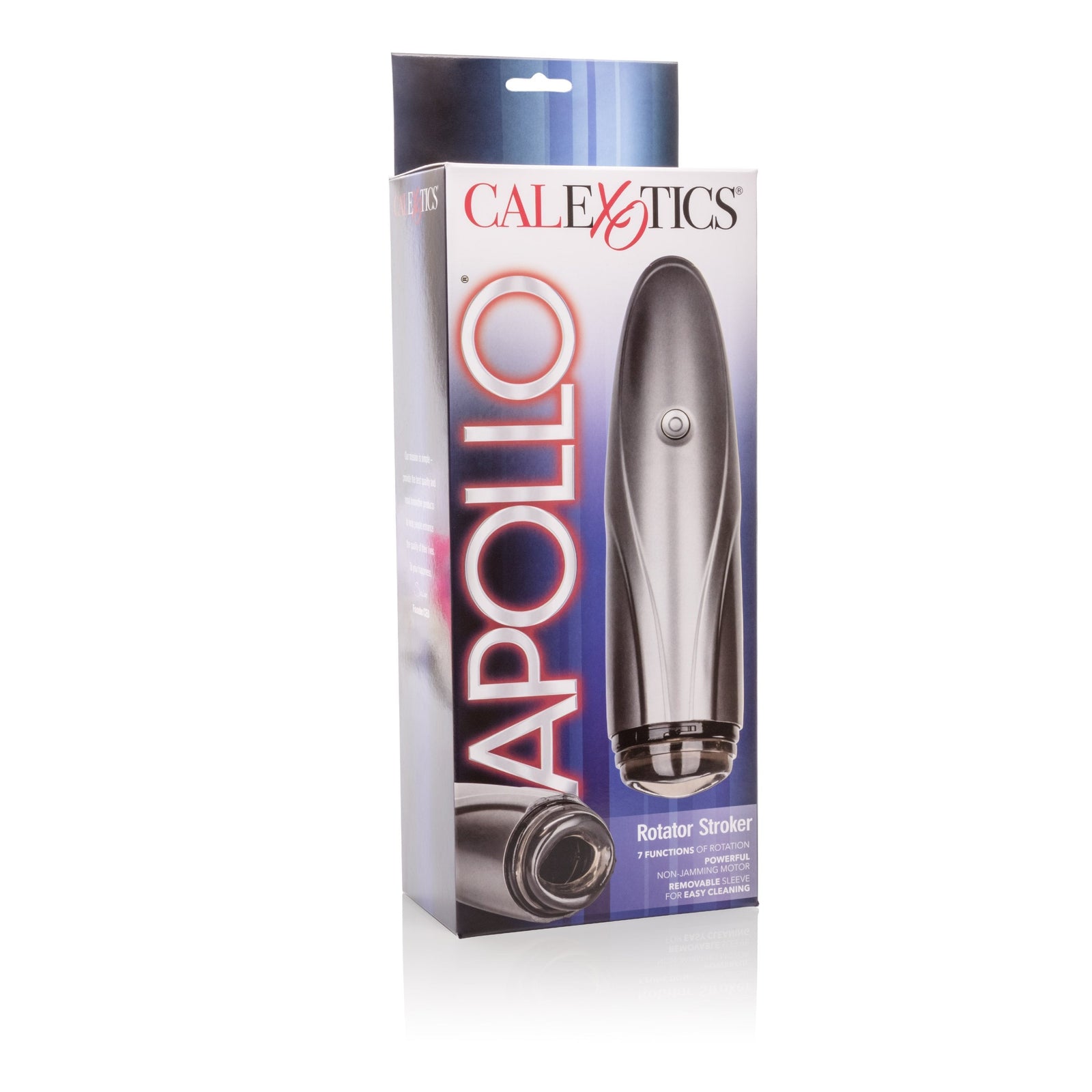 California Exotics - Apollo Rotator Vibrating Stroker Masturbator (Grey) - Masturbator (Hands Free) Non Rechargeable Durio.sg