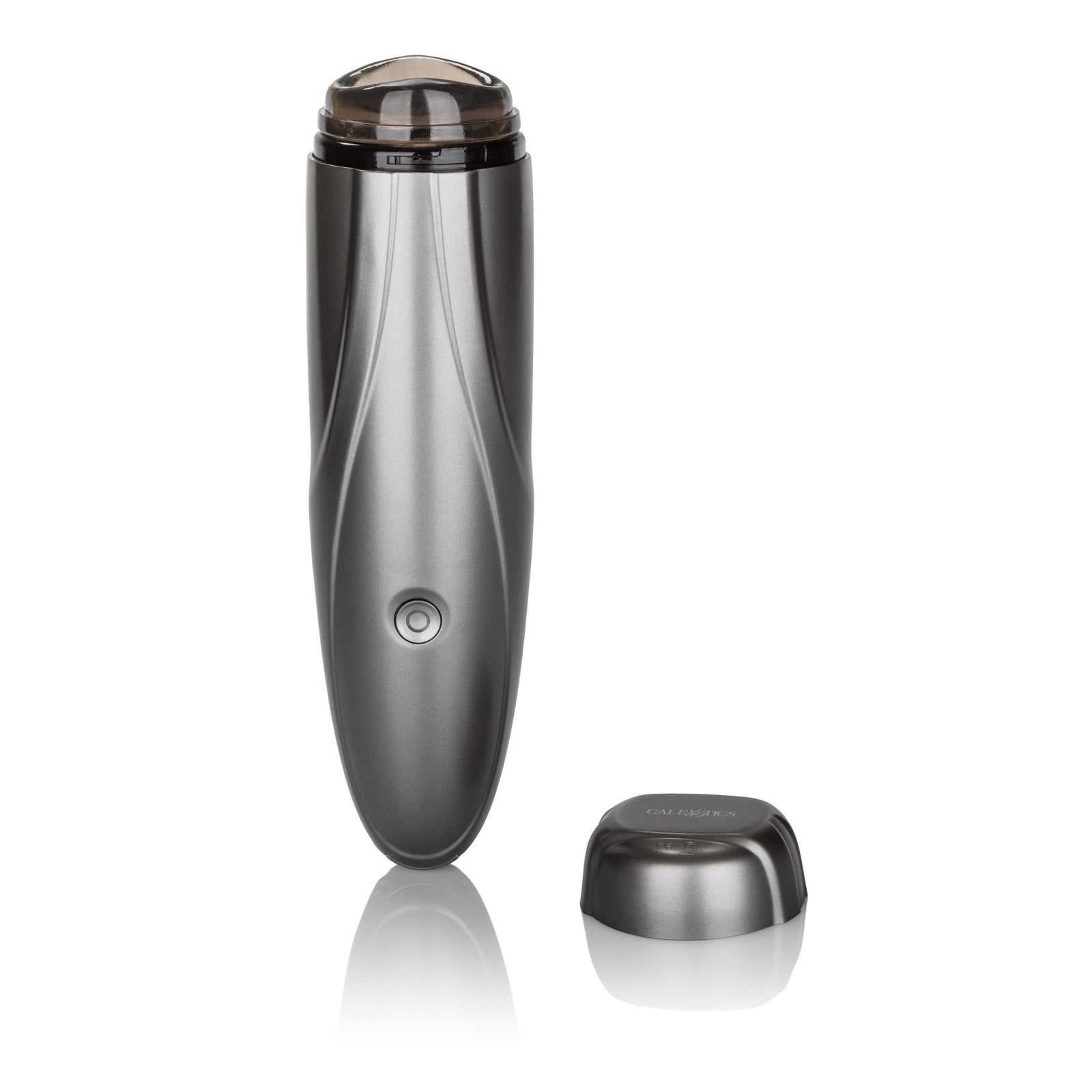 California Exotics - Apollo Rotator Vibrating Stroker Masturbator (Grey) - Masturbator (Hands Free) Non Rechargeable Durio.sg