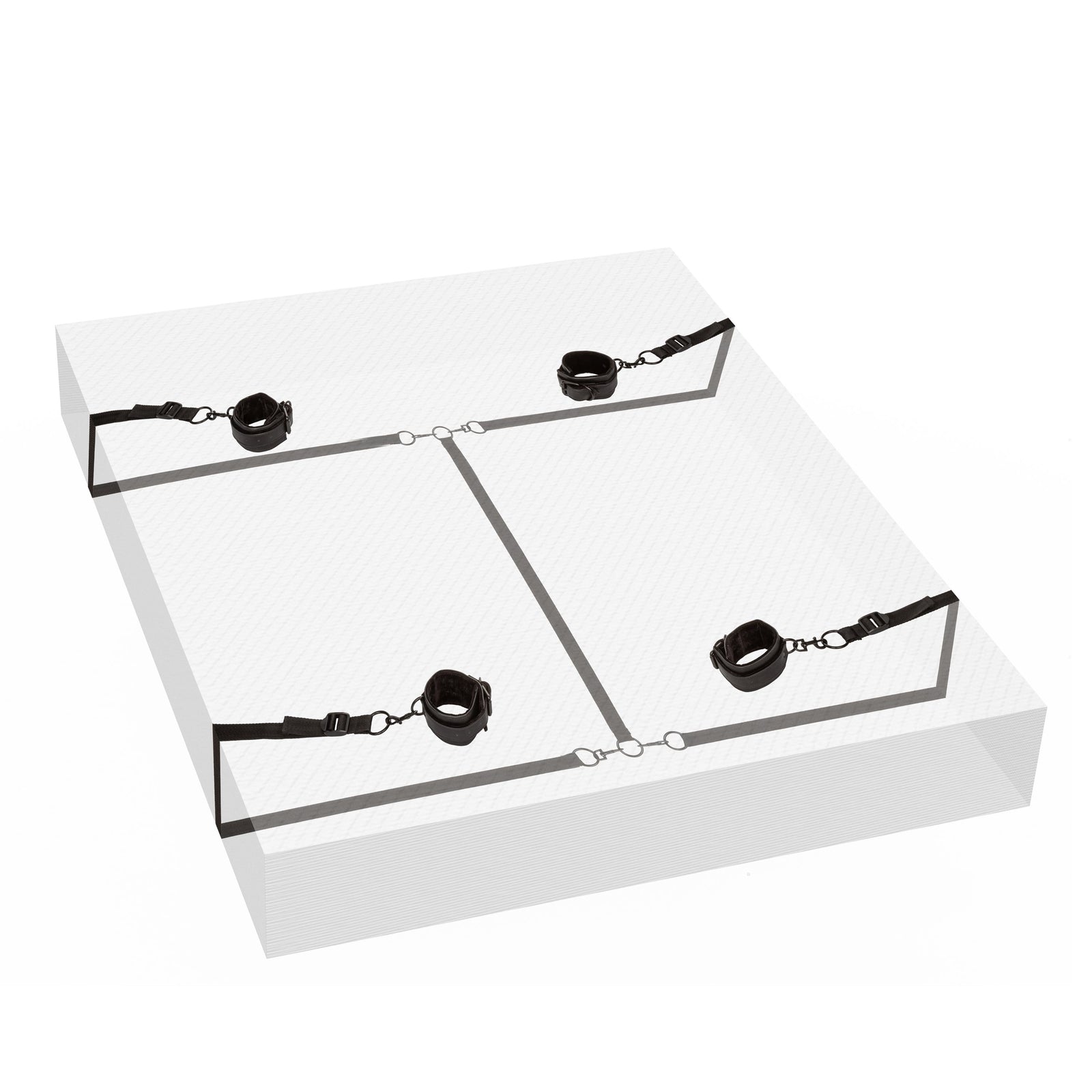 California Exotics - BDSM Boundless Bed Restraint (Black) - Bed Restraint Durio.sg