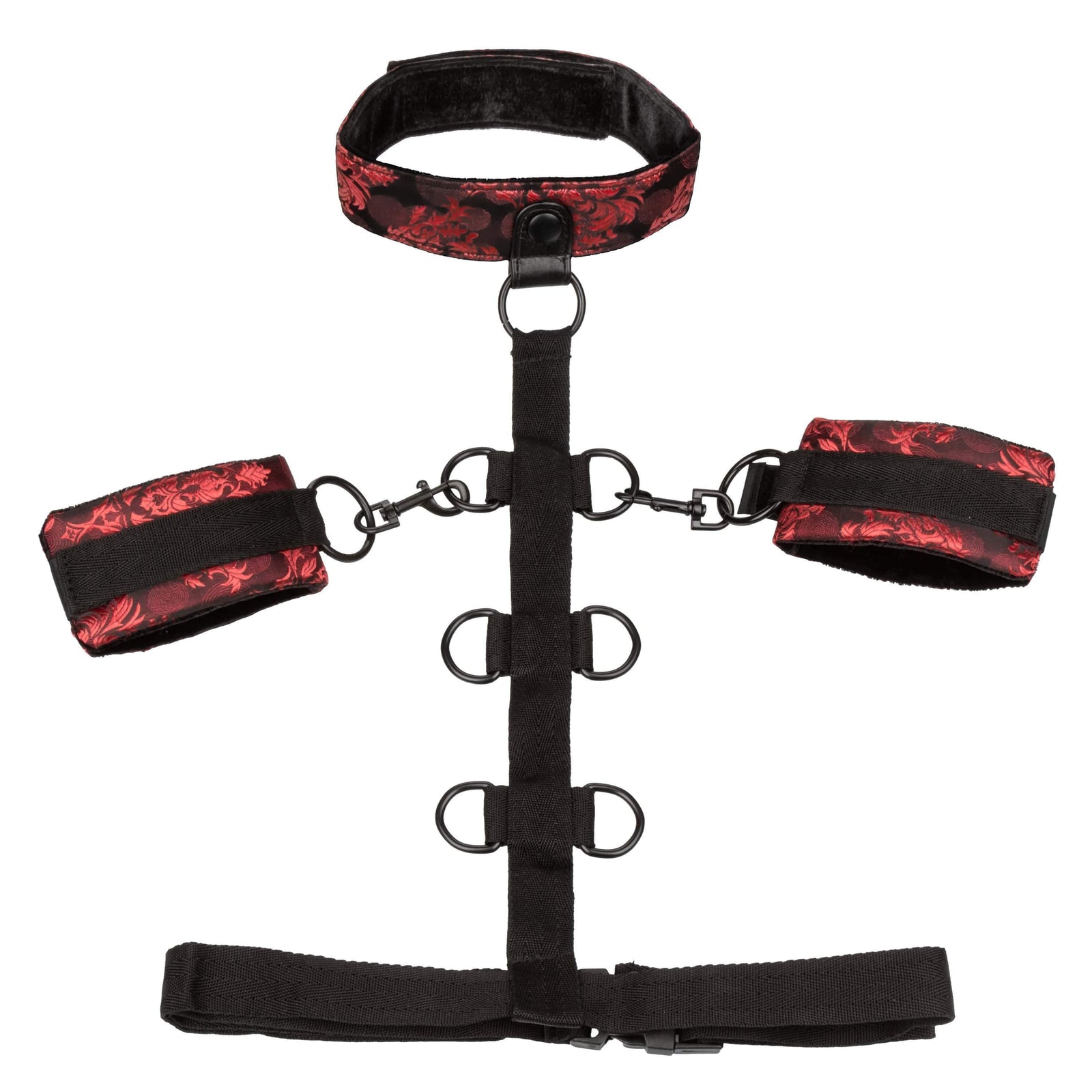 California Exotics - BDSM Scandal Collar Body Restraint (Black) - Hand/Leg Cuffs Durio.sg