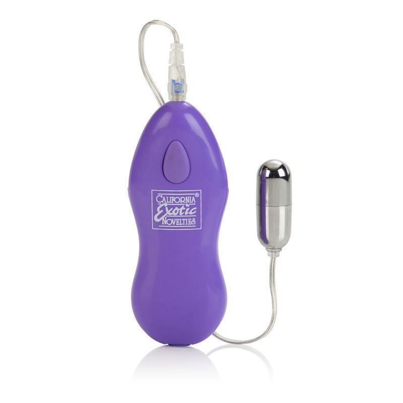 California Exotics - Ballistic Mini Remote Bullet Vibrator (Purple) - Bullet (Vibration) Non Rechargeable Durio.sg