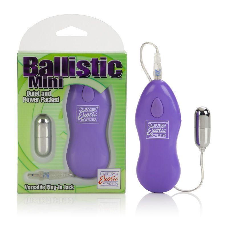 California Exotics - Ballistic Mini Remote Bullet Vibrator (Purple) - Bullet (Vibration) Non Rechargeable Durio.sg