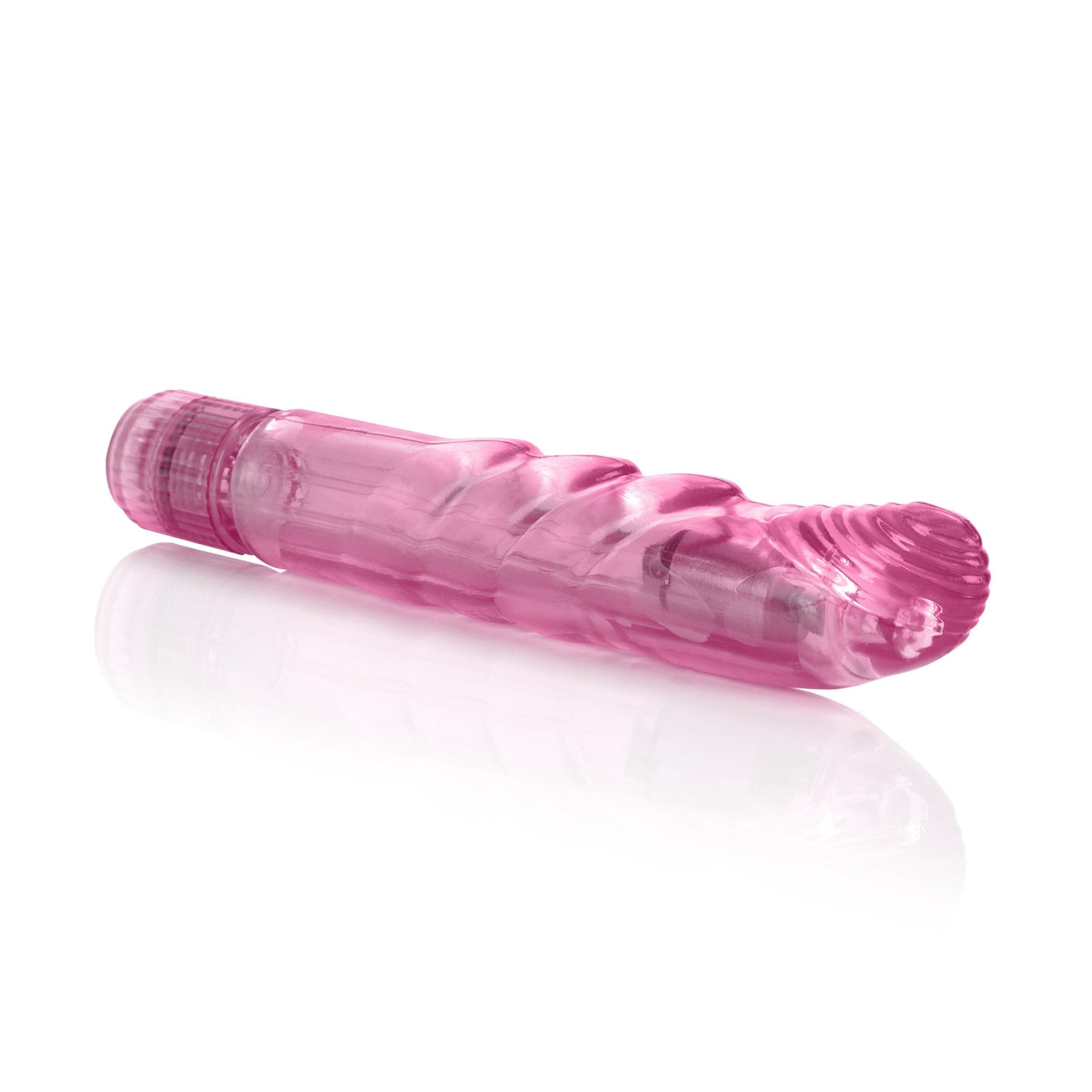 California Exotics - Basic Essentials Slim Softee G Spot Vibrator (Pink) - G Spot Dildo (Vibration) Non Rechargeable Durio.sg