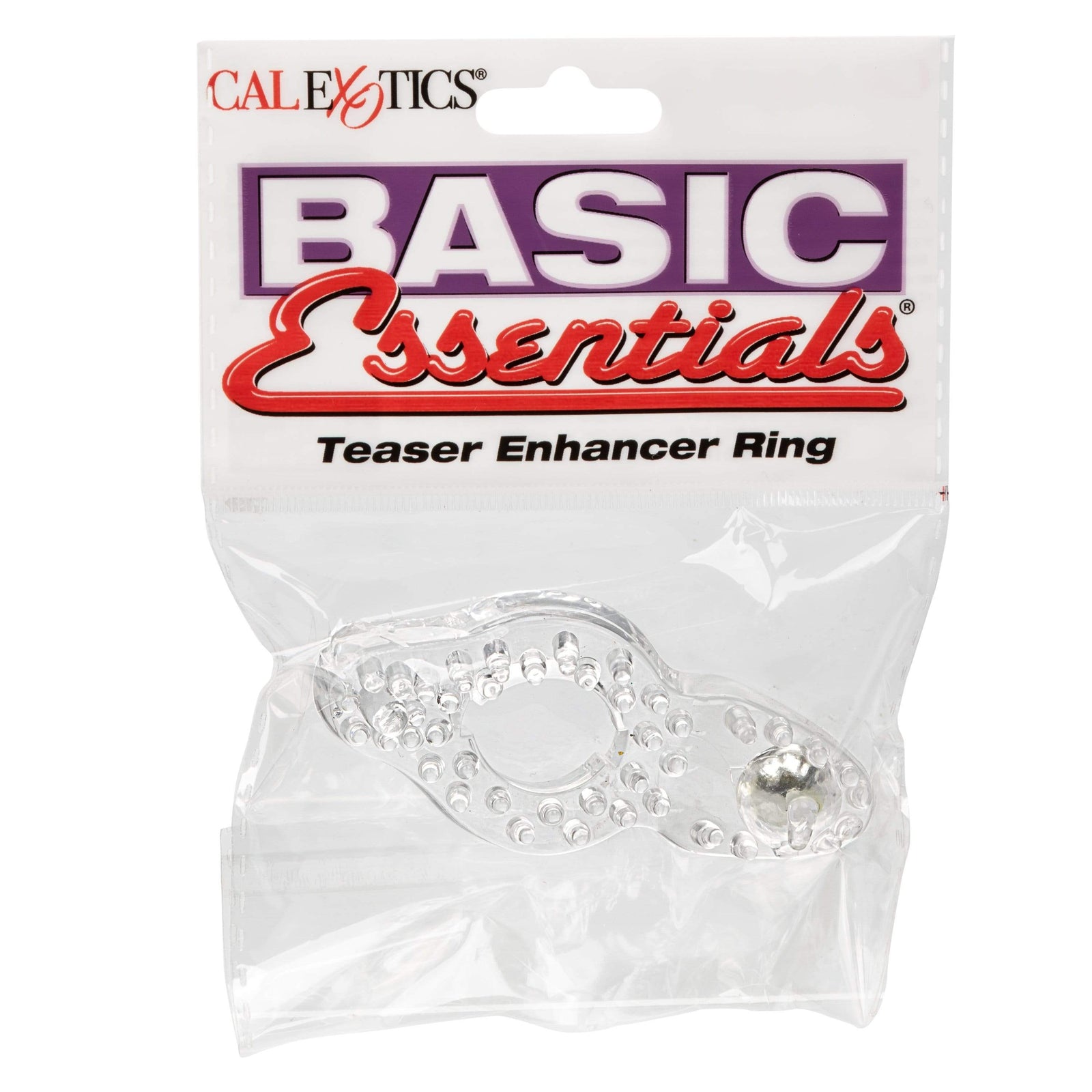 California Exotics - Basic Essentials Teaser Enhancer Cock Ring (Clear) - Rubber Cock Ring (Non Vibration) Durio.sg