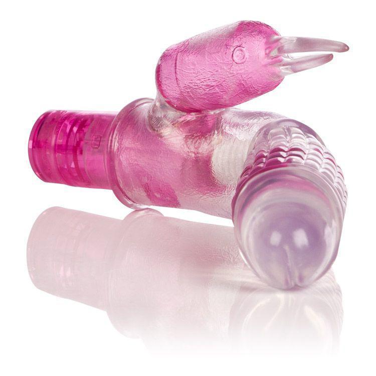 California Exotics - Bendies Dual Teaser Rabbit Vibrator (Pink) - Rabbit Dildo (Vibration) Non Rechargeable Durio.sg