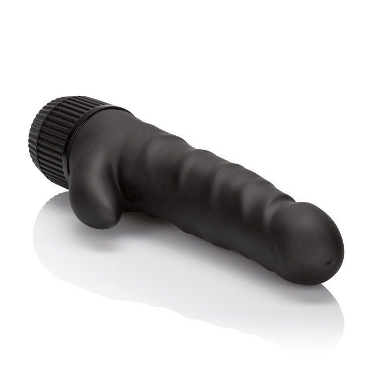 California Exotics - Black Velvet Clit Arouser Rabbit Vibrator (Black) - Rabbit Dildo (Vibration) Non Rechargeable Durio.sg