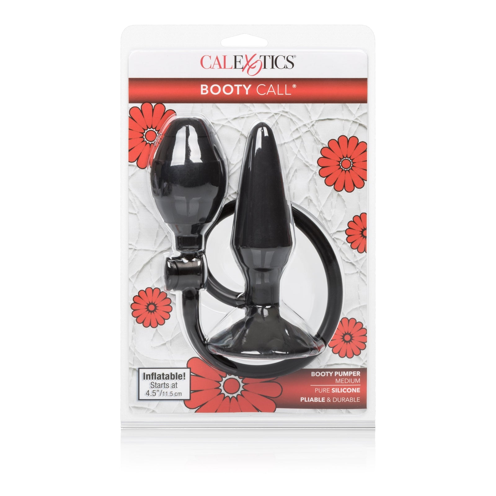 California Exotics - Booty Call Booty Expandable Pumper Medium (Black) - Expandable Anal Plug (Non Vibration) Durio.sg