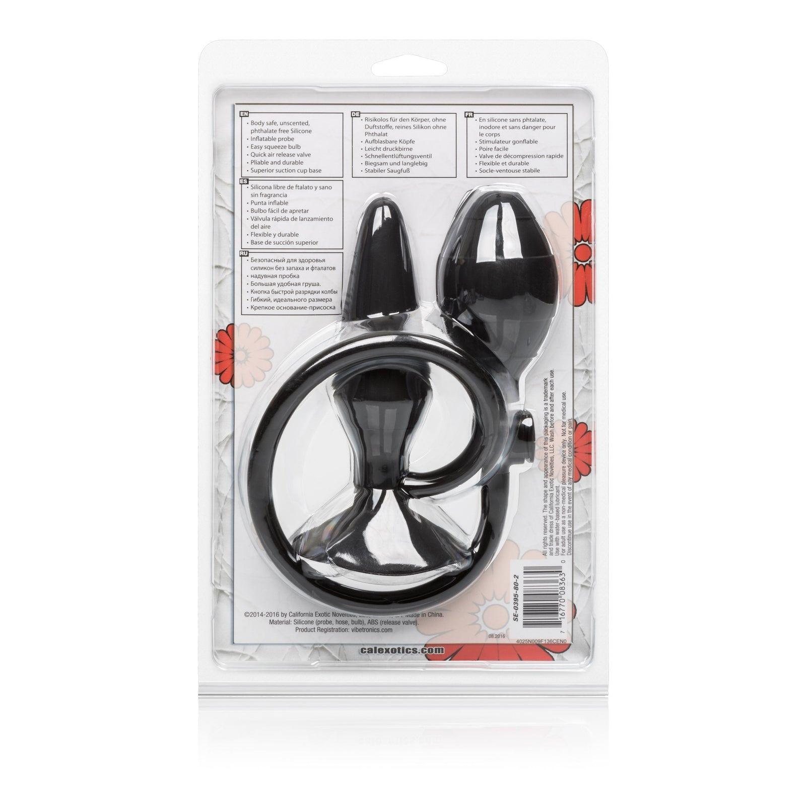 California Exotics - Booty Call Booty Expandable Pumper Medium (Black) - Expandable Anal Plug (Non Vibration) Durio.sg