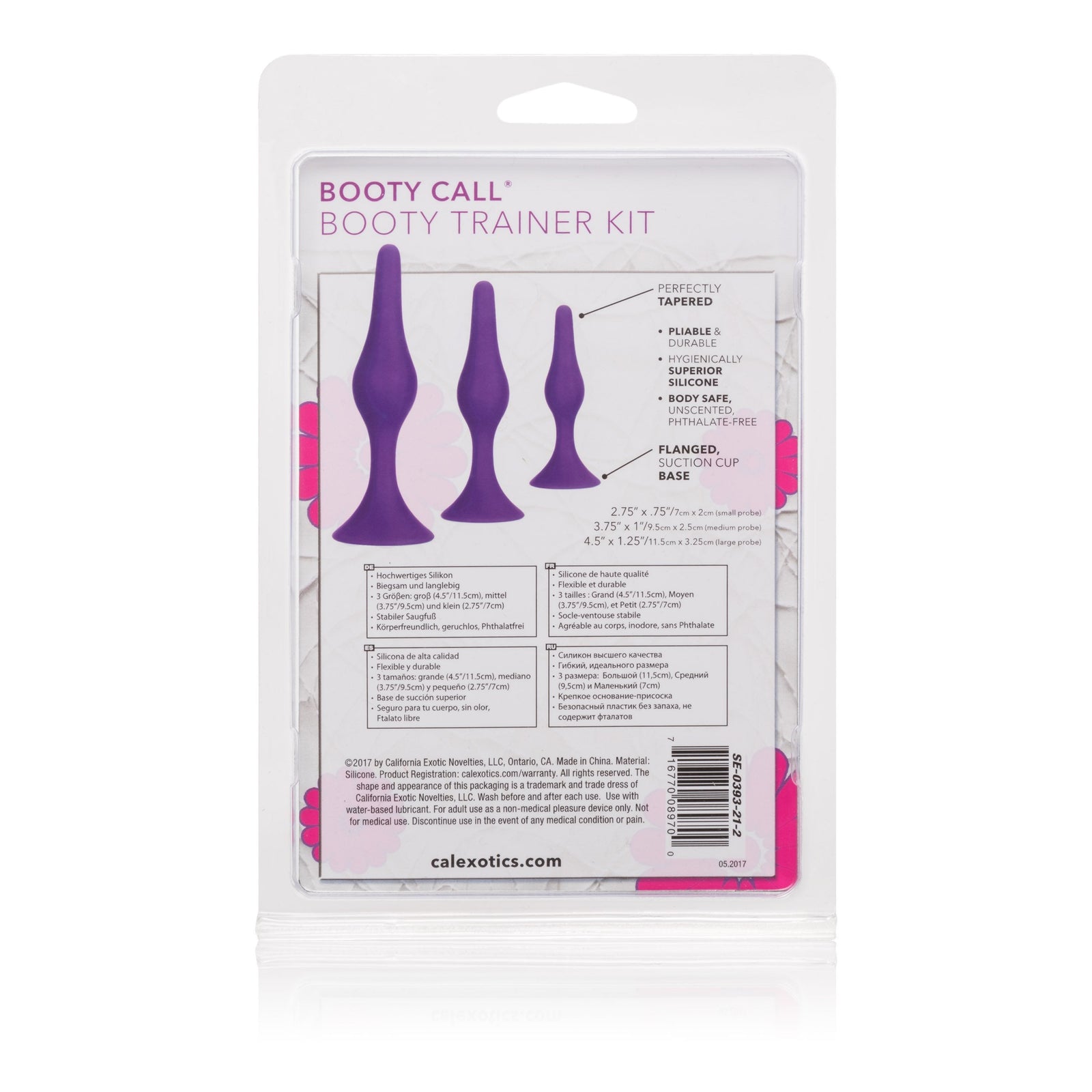 California Exotics - Booty Call Booty Trainer Kit (Purple) - Anal Kit (Non Vibration) Durio.sg