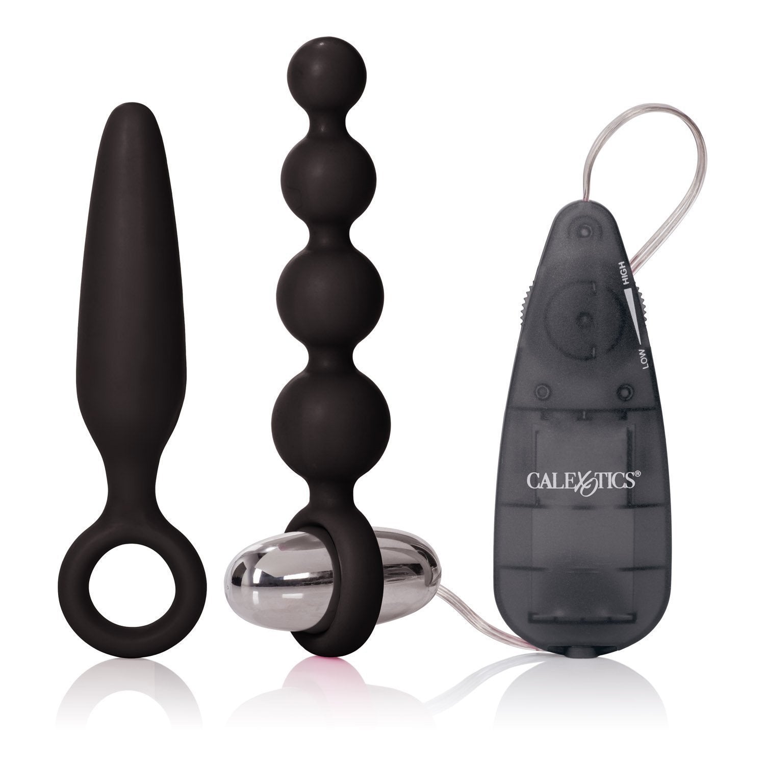 California Exotics - Booty Call Vibro Kit (Black) - Prostate Massager (Vibration) Non Rechargeable Durio.sg