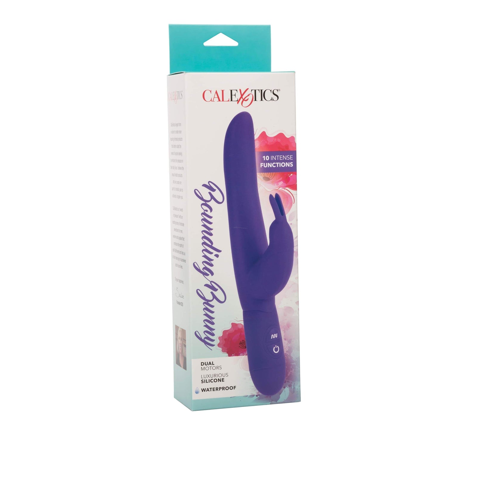 California Exotics - Bounding Bunny Rabbit Vibrator (Purple) - Rabbit Dildo (Vibration) Non Rechargeable Durio.sg