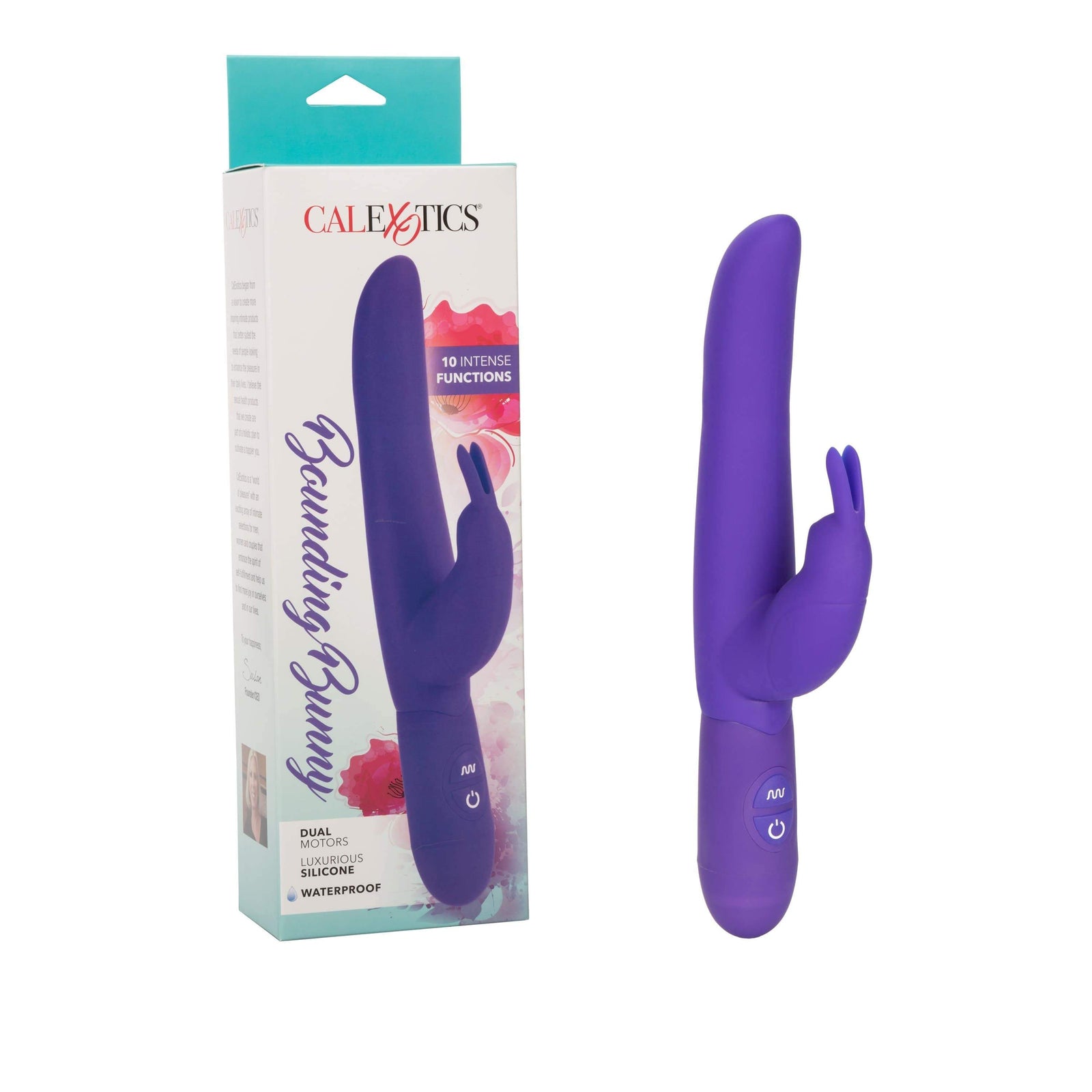 California Exotics - Bounding Bunny Rabbit Vibrator (Purple) - Rabbit Dildo (Vibration) Non Rechargeable Durio.sg