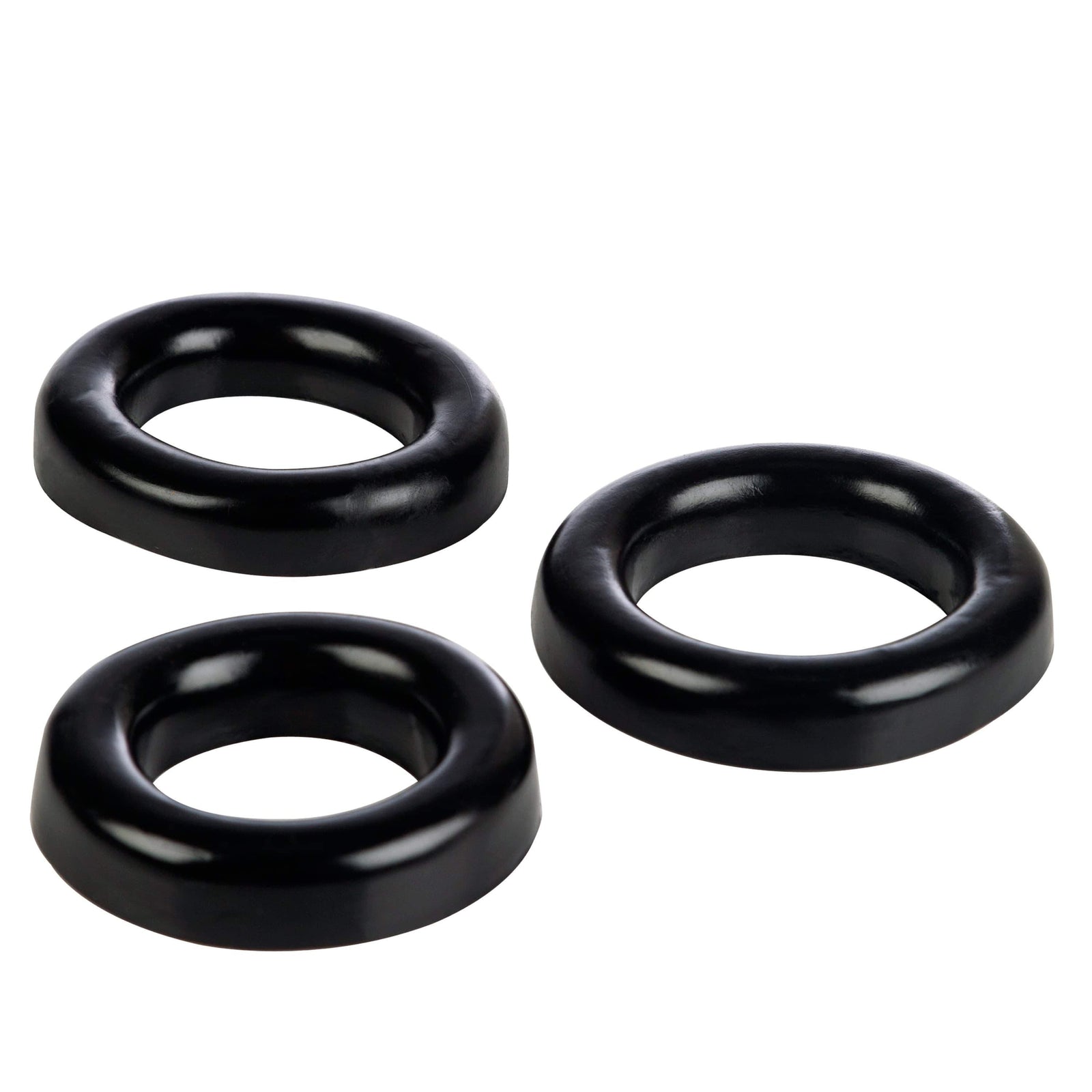 California Exotics - COLT 3 Cock Ring Set (Black) - Cock Ring (Non Vibration) Durio.sg
