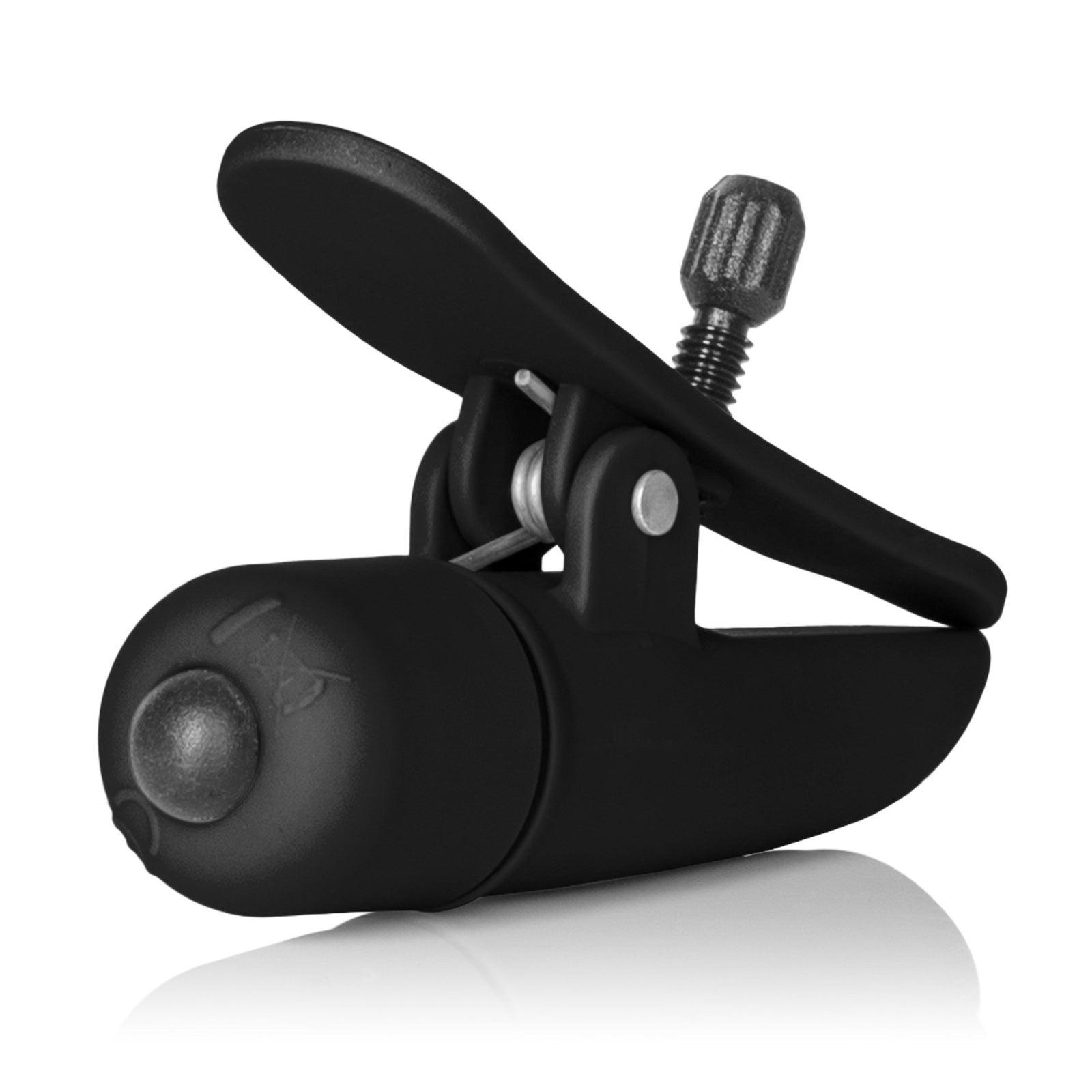 California Exotics - COLT Grips Vibrating Nipple Clamps (Black) - Nipple Clamps (Vibration) Non Rechargeable Durio.sg