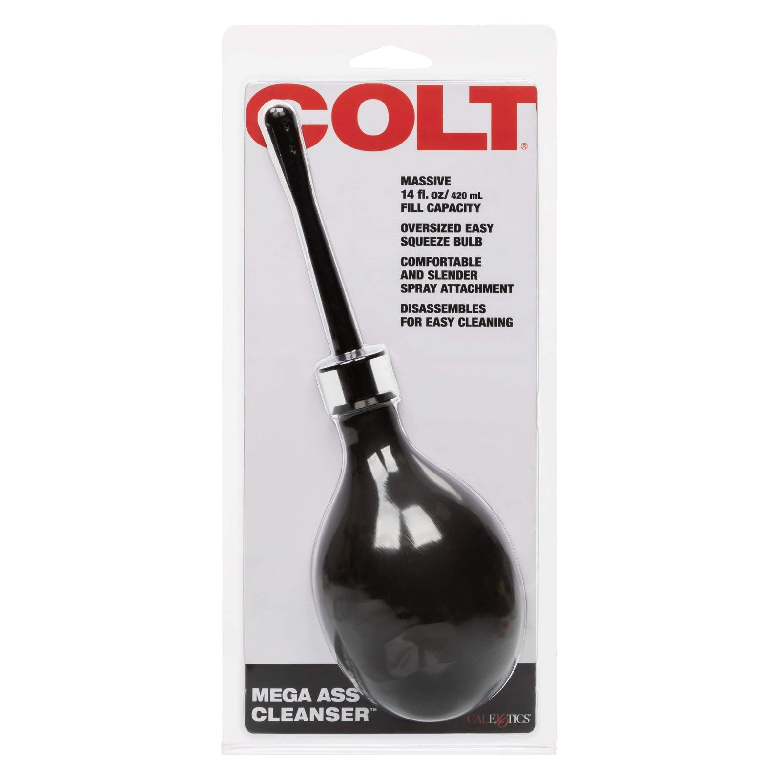 California Exotics - COLT Mega Ass Anal Douche Cleanser (Black) - Anal Douche (Non Vibration) Durio.sg
