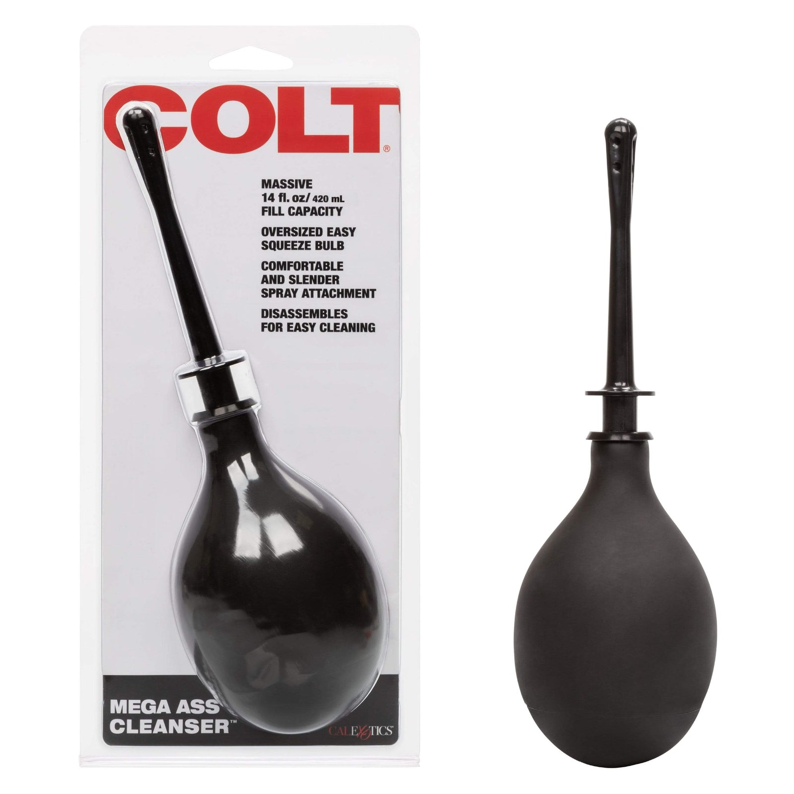 California Exotics - COLT Mega Ass Anal Douche Cleanser (Black) - Anal Douche (Non Vibration) Durio.sg