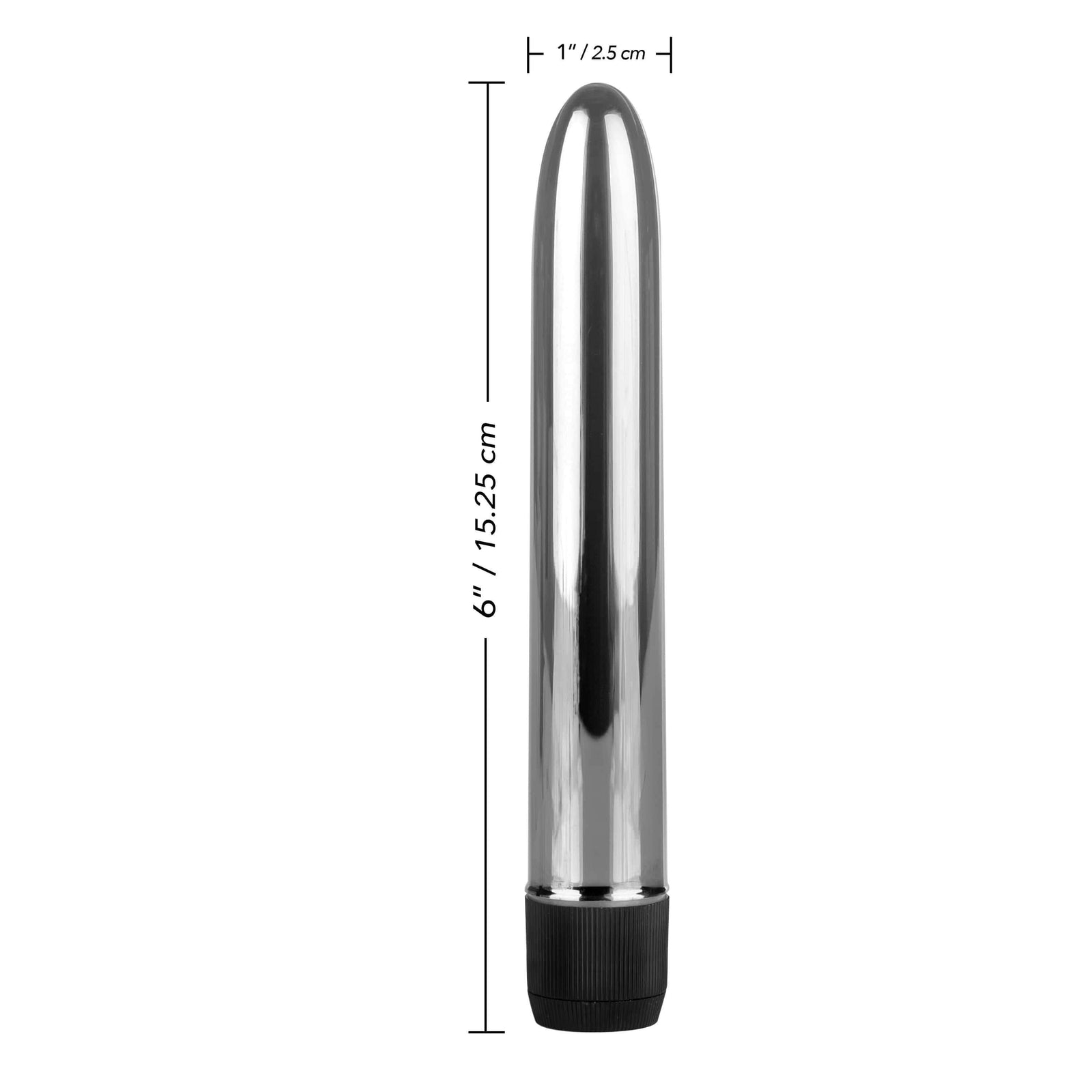 California Exotics - COLT Metal Rod Vibrator 6.25" (Silver) - Non Realistic Dildo w/o suction cup (Vibration) Non Rechargeable Durio.sg