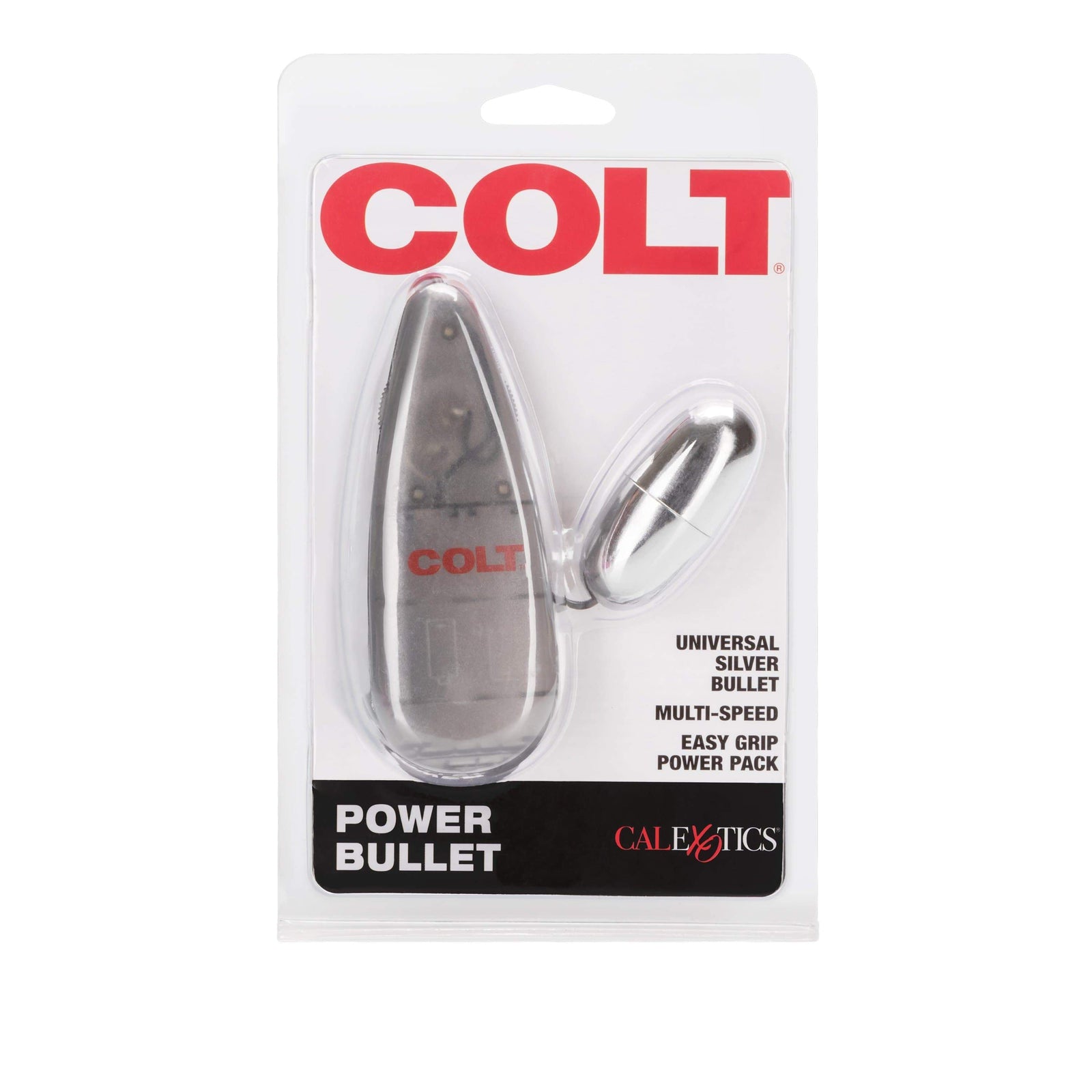 California Exotics - COLT Multi Speed Power Pak Bullet with Remote (Silver) - Wired Remote Control Egg (Vibration) Non Rechargeable Durio.sg