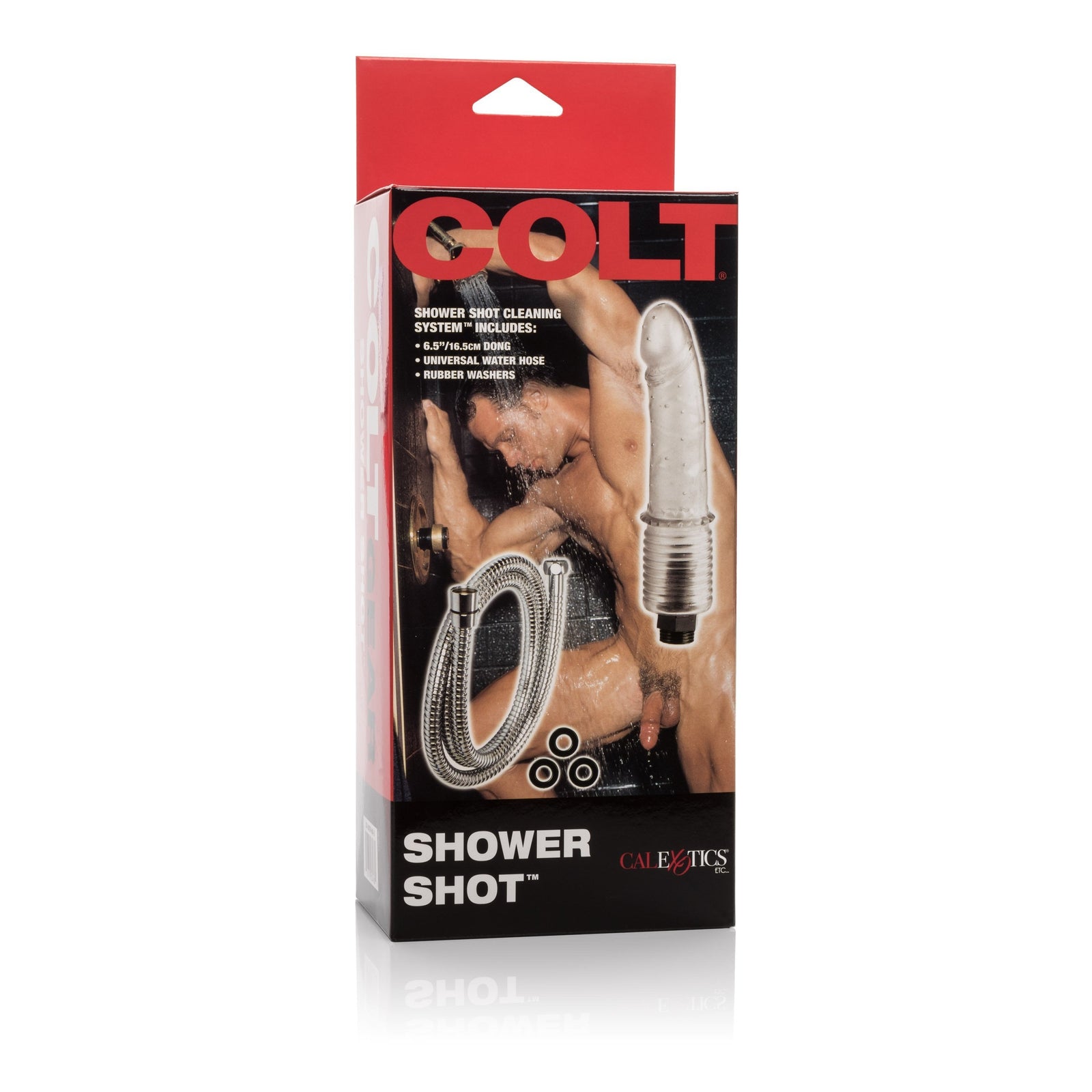 California Exotics - COLT Shower Shot (Black) - Realistic Dildo w/o suction cup (Non Vibration) Durio.sg