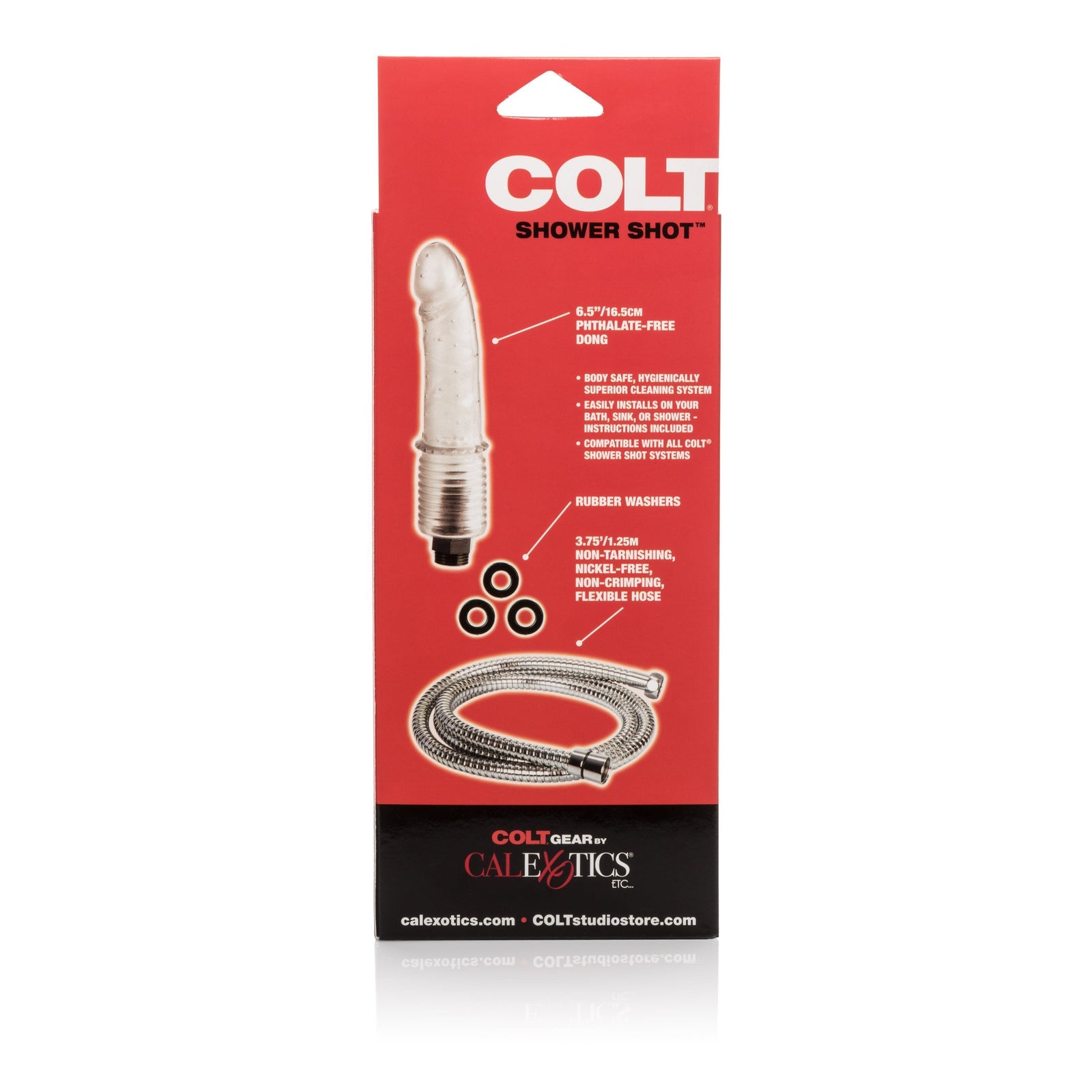 California Exotics - COLT Shower Shot (Black) - Realistic Dildo w/o suction cup (Non Vibration) Durio.sg