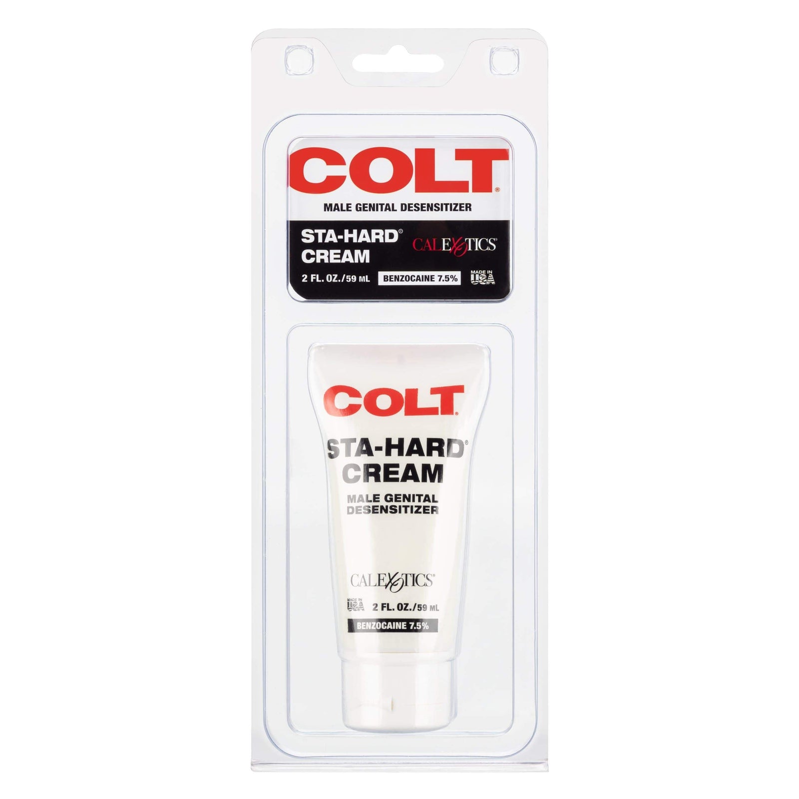 California Exotics - COLT Sta Hard Male Genital Desensitizer Cream 2oz - Delayer Durio.sg