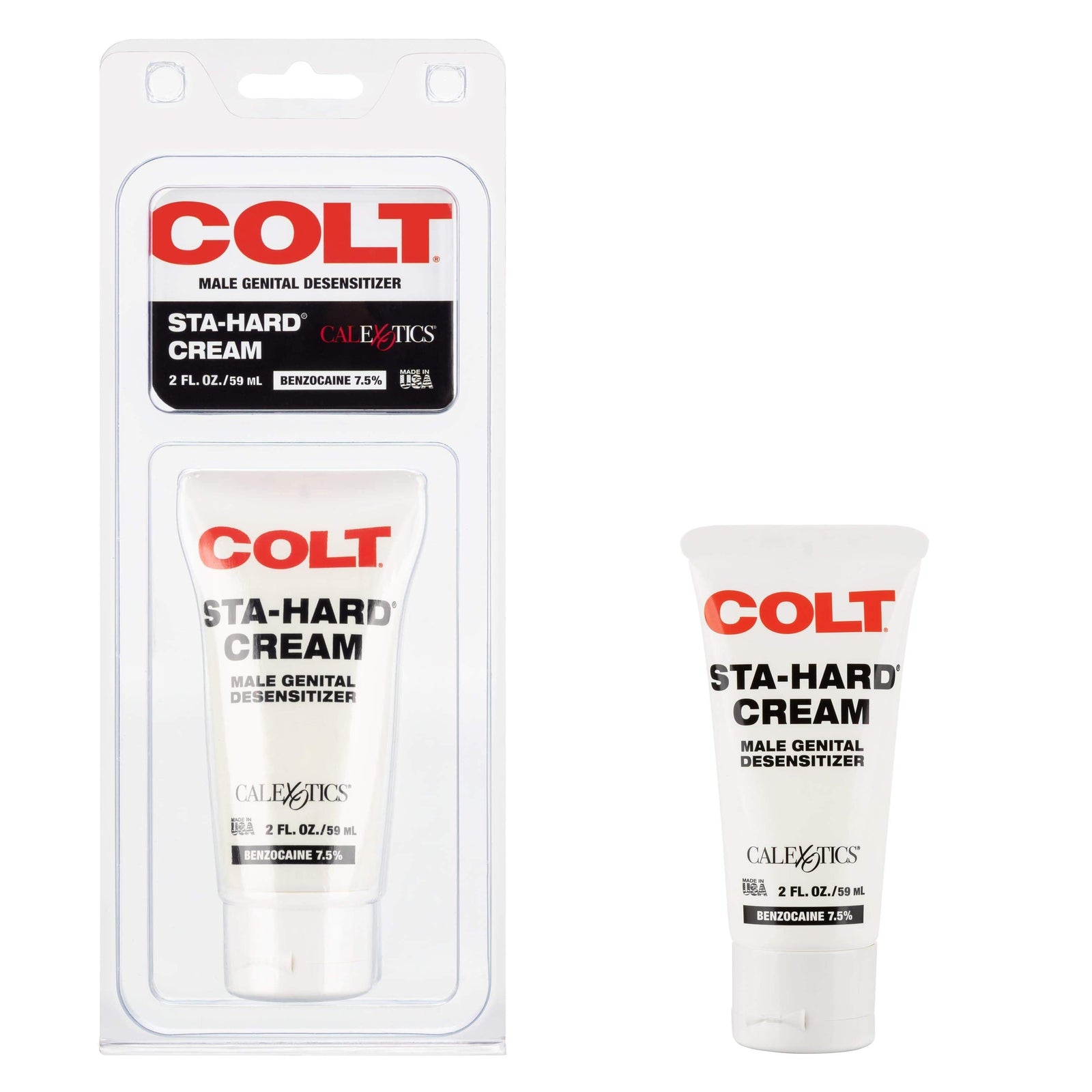 California Exotics - COLT Sta Hard Male Genital Desensitizer Cream 2oz - Delayer Durio.sg