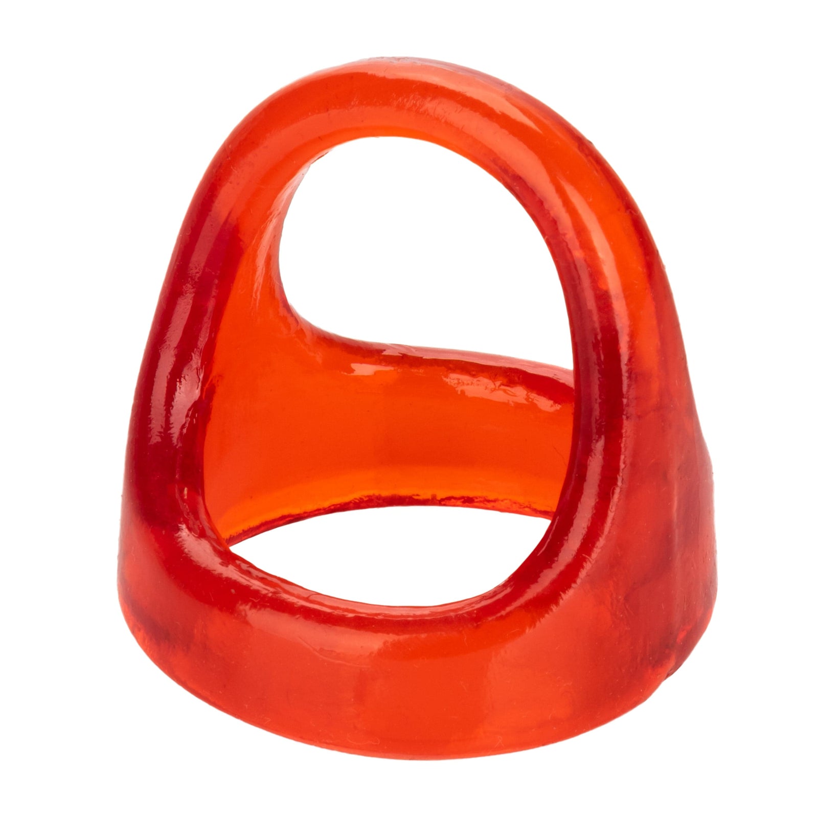 California Exotics - COLT XL Snug Tugger Dual Support Cock Ring (Red) - Rubber Cock Ring (Non Vibration) Durio.sg