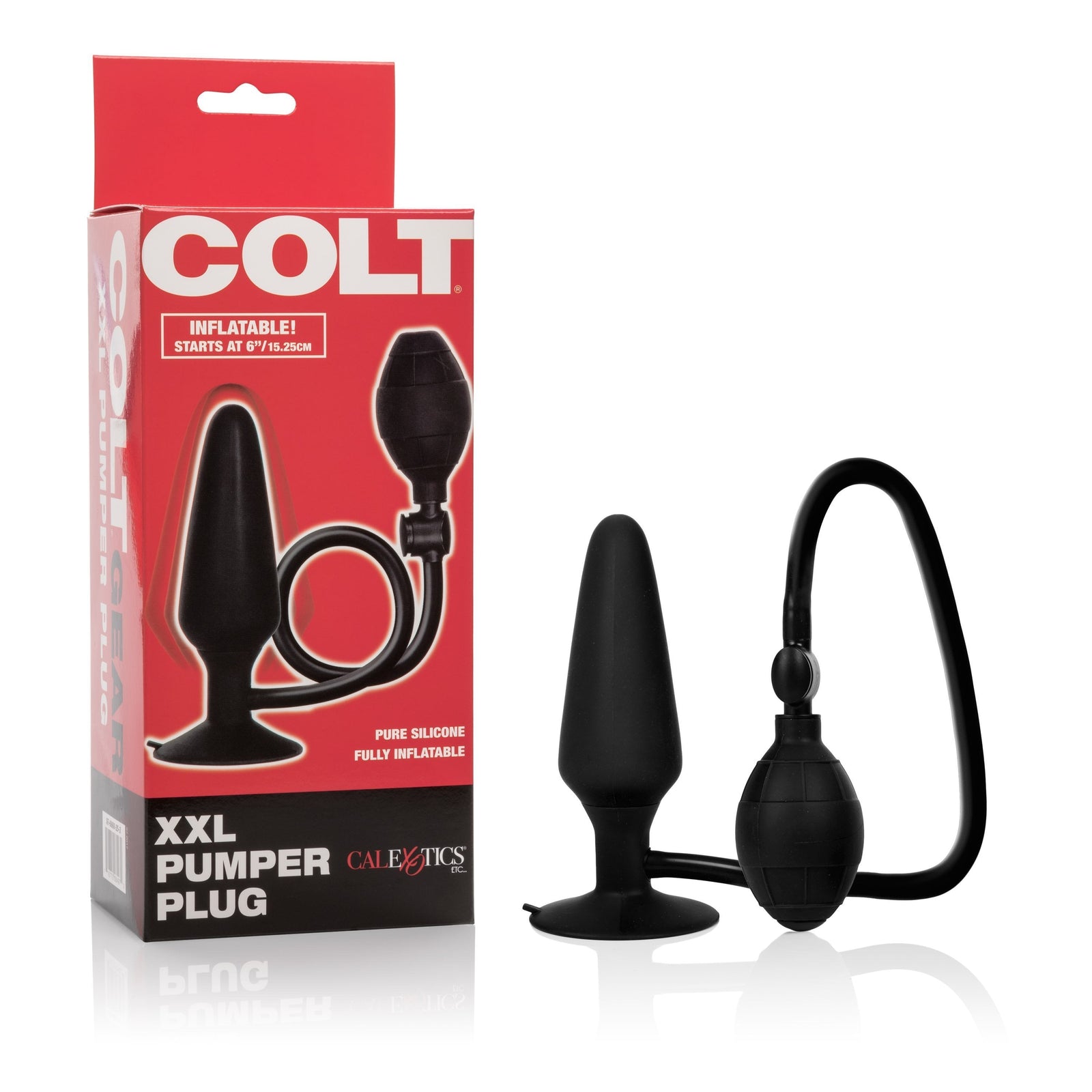 California Exotics - COLT XXL Pumper Anal Plug (Black) - Anal Plug (Non Vibration) Durio.sg