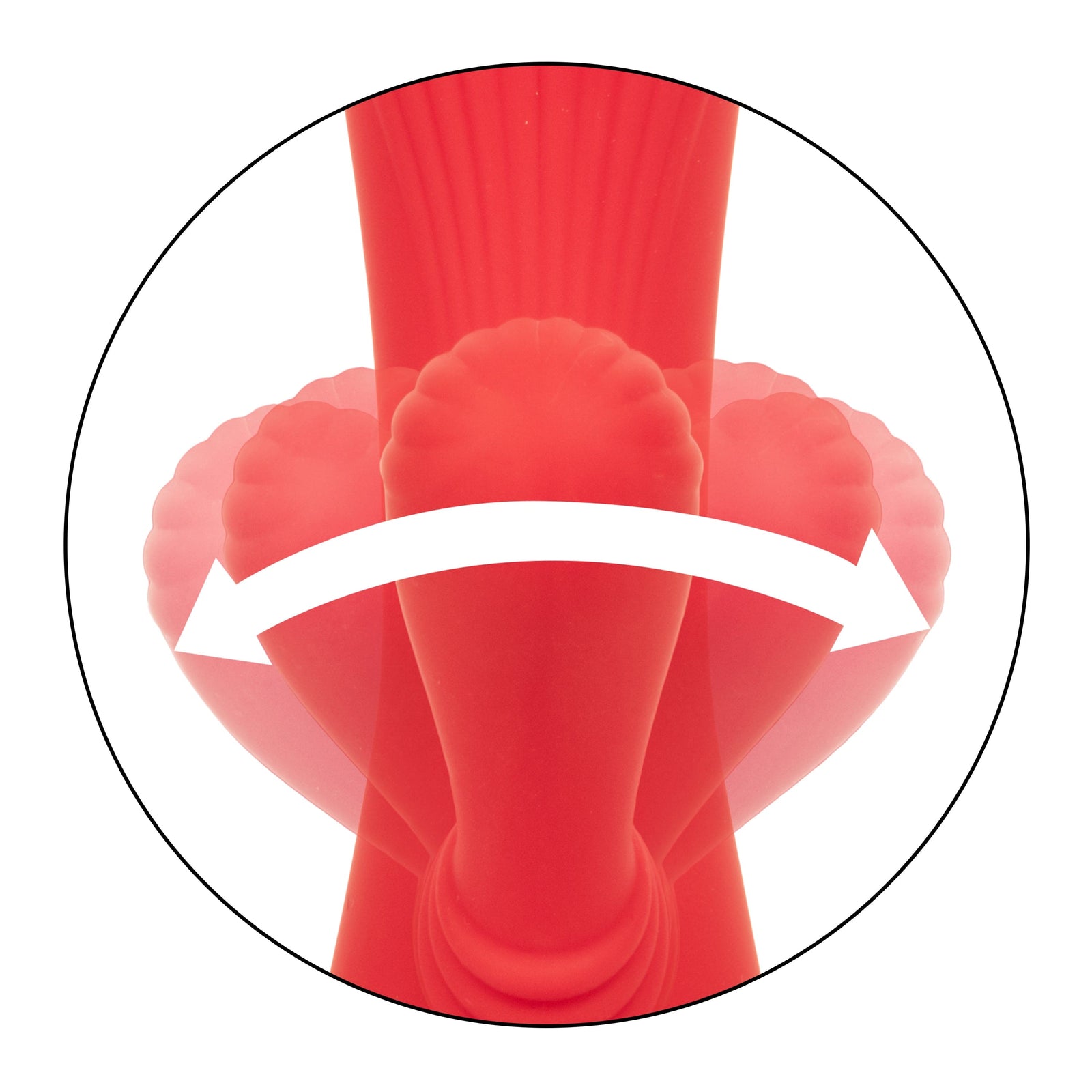 California Exotics - California Dreaming Palisades Passion Heat Swing Rabbit Vibrator (Red) - Rabbit Dildo (Vibration) Rechargeable Durio.sg