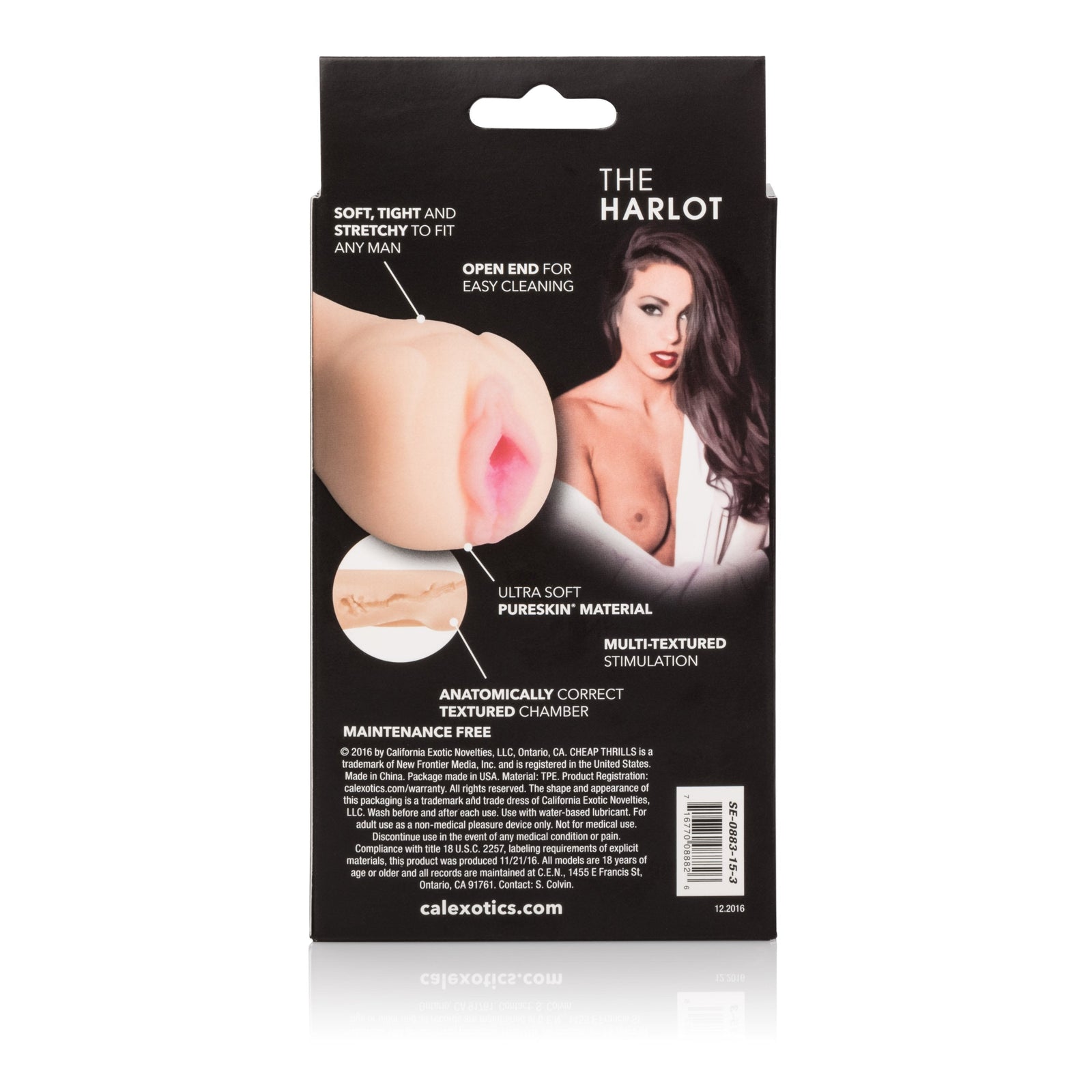 California Exotics - Cheap Thrills The Harlot Masturbator (Beige) - Masturbator Vagina (Non Vibration) Durio.sg